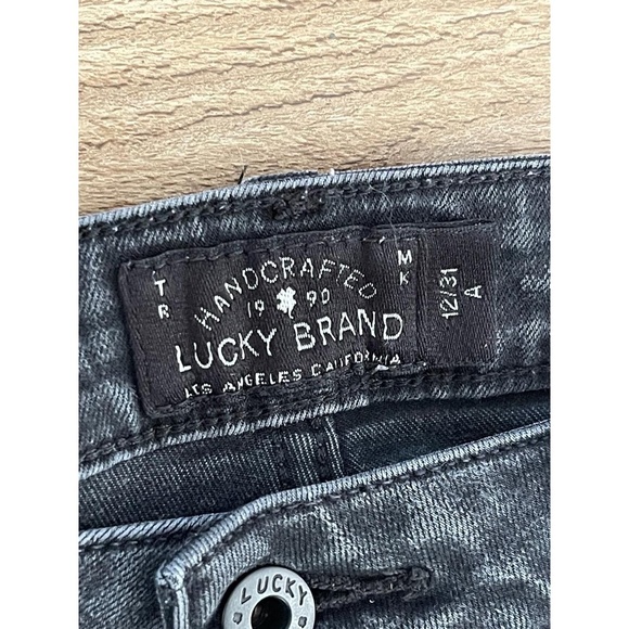 Lucky Brand Lolita Skinny Dark Grey Stretch Jeans Size 12/31 - Picture 2 of 8